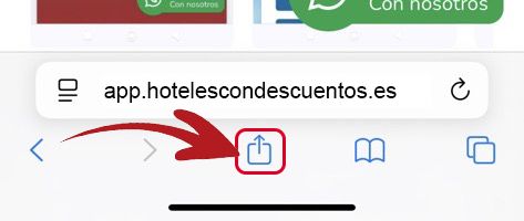 Pulsa el botón 'Compartir'