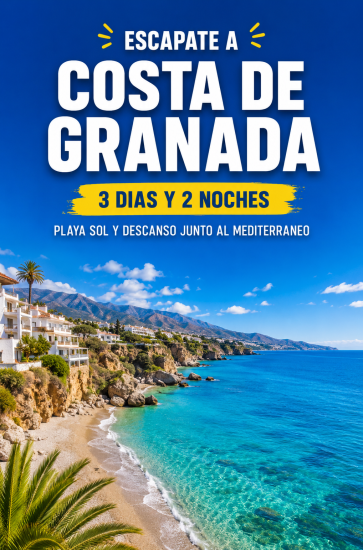 Costa de Granada 🌴 ✨ 3 días y 2 noches  ✨