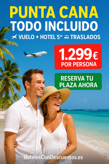 Viaja a Punta Cana con vuelos incluidos+Hotel+Seguro
